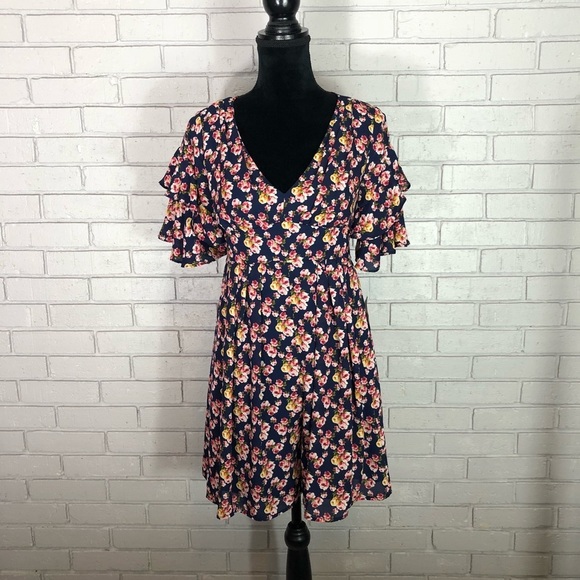 Betsey Johnson Pants - Betsey Johnson Women’s Navy Floral Romper